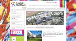 Desktop Screenshot of clinique-saint-roch.com
