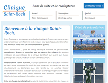 Tablet Screenshot of clinique-saint-roch.net